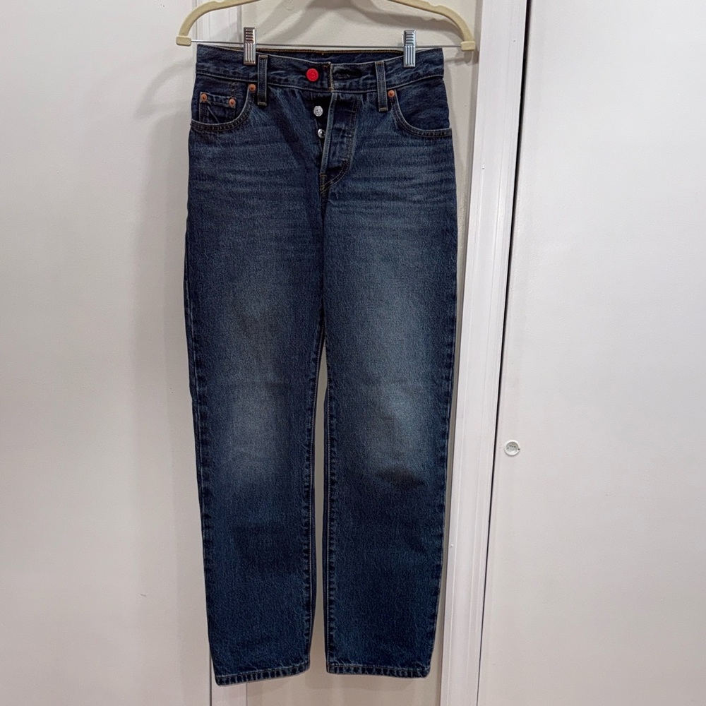 Levi's Dark Blue Straight Leg 501 90s Women's Jeans